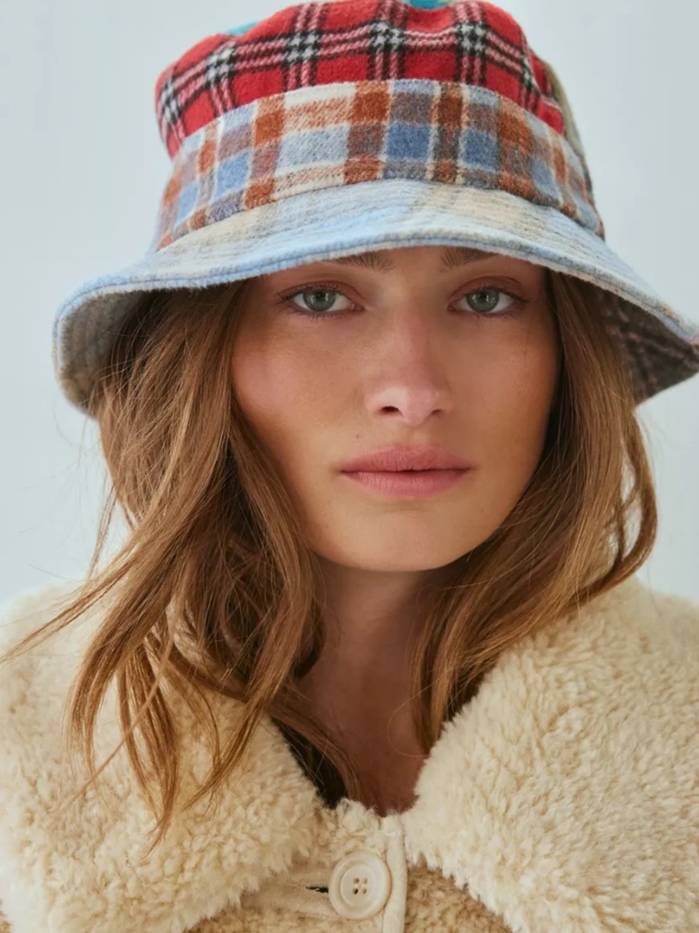 Urban Outfitters  Mixed Plaid Bucket Hat NWOT